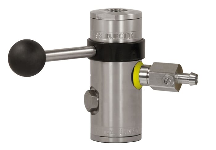 easyfoam365+ Bypass Injektor ST-167 mit Dosierventil „extreme“, ohne Druckluftmodul, E/A= 1/2“ IG, D=1.3 mm, max. 350 bar, max. 100°C, Edelstahl