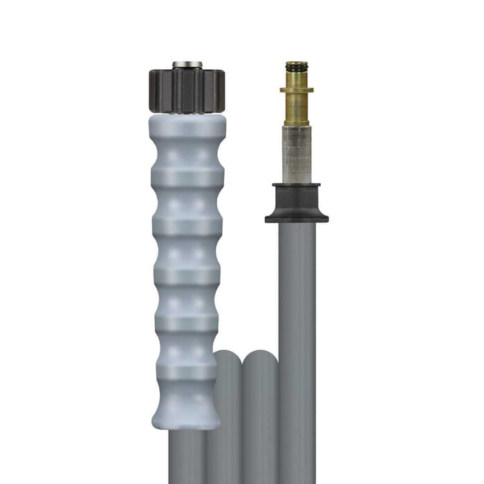 Hochdruckschlauch 2SN Grau, DN 8, Stecknippel, max. 400 bar, glatte Decke